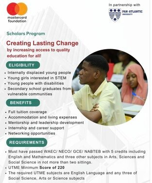Pan-Atlantic University Mastercard Foundation Scholars Program 2026