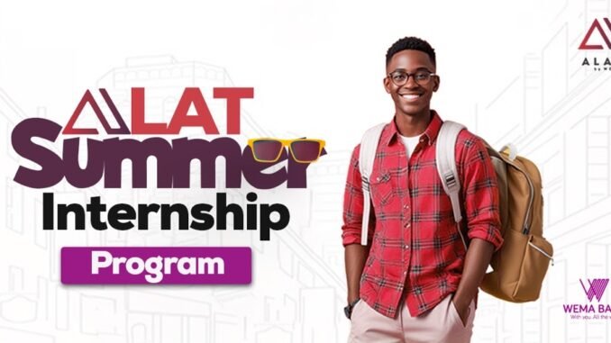 Wema Bank Summer Internship Program 2026: Nationwide Internship for Students and Graduates in Nigeria Wema Bank Summer Internship Program 2026: Nationwide Internship for Students and Graduates in Nigeria